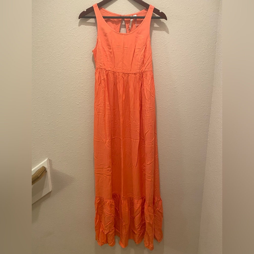 LC Lauren Conrad Womens Maxi dress Crochet Tank - read